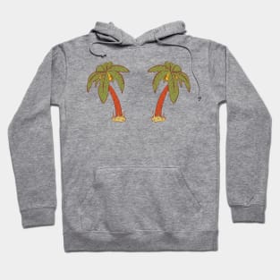 green palm trees design Hoodie